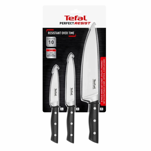 Фото - Набір ножів Tefal K281S3FT Perfect Resist 3 пр
